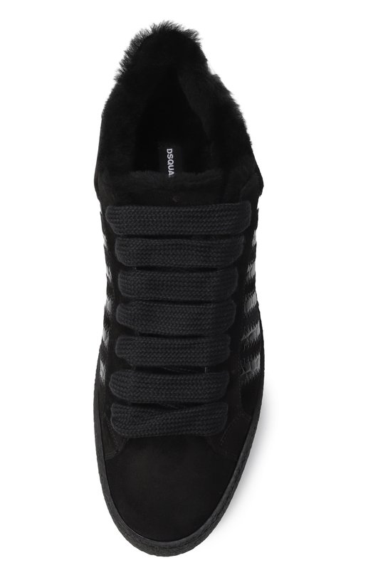 Замшевые кеды Rapper's Delight Dsquared2 SNM0459/23808548 Чёрный  SNM0459/23808548 Фото 6