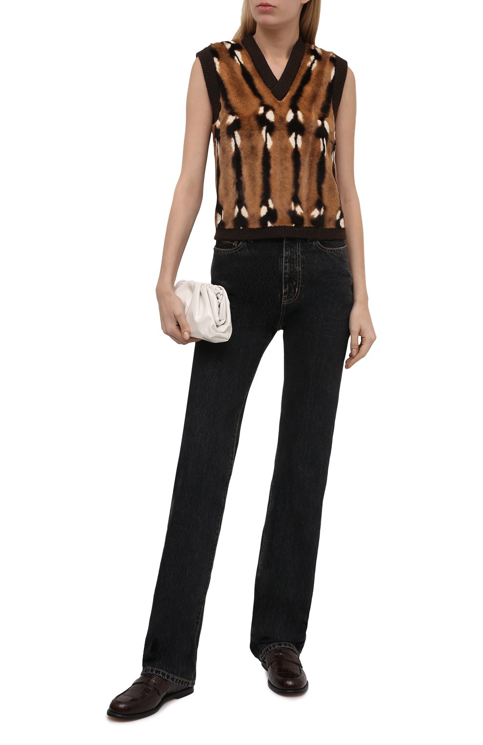 Жилет из меха кролика SAINT LAURENT, арт. 672021/Y7ZC2, фото 2