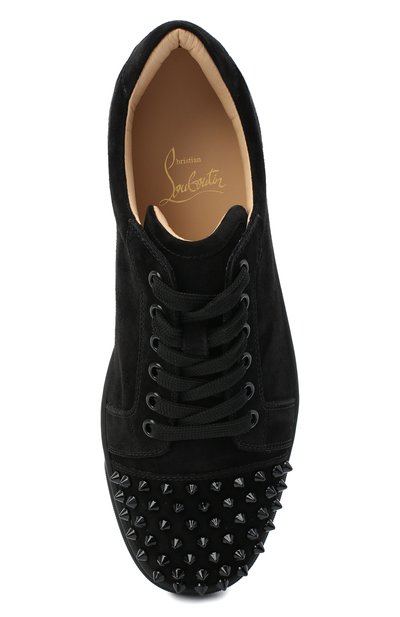 Замшевые кеды louis junior spikes CHRISTIAN LOUBOUTIN, арт. louis junior spikes woman flat veau velours, фото 5