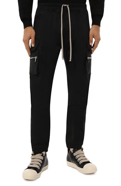 Хлопковые джоггеры RICK OWENS, арт. RU02D6396/TE, фото 3