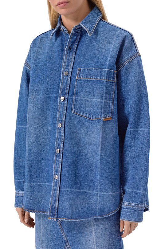 Джинсовая рубашка Alexander Wang 4DC4252847 Синий  4DC4252847 Фото 3