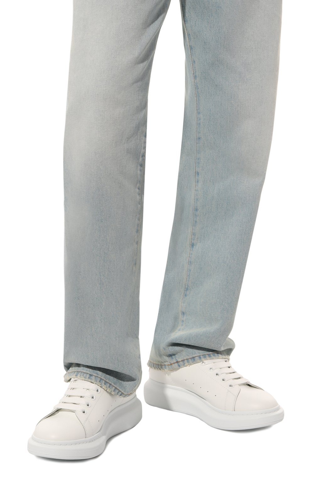 Кожаные кеды oversized ALEXANDER MCQUEEN, арт. 727390/WIE9B, фото 3