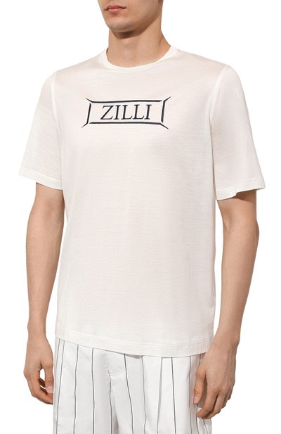 Хлопковая футболка ZILLI, арт. TSR02AM0110VZLF14M, фото 3