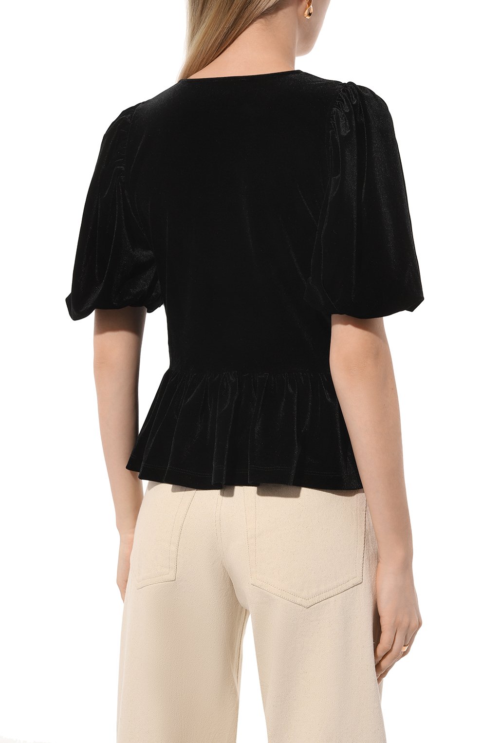 Бархатный топ GANNI, арт. T3835, фото 4