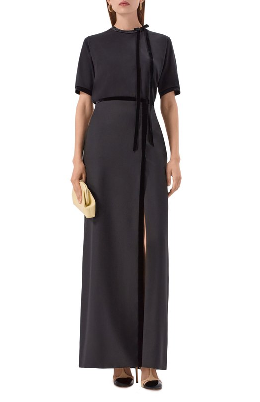 Хлопковый топ Nina Ricci 25AJT0035/C01108 Чёрный  25AJT0035/C01108 Фото 2