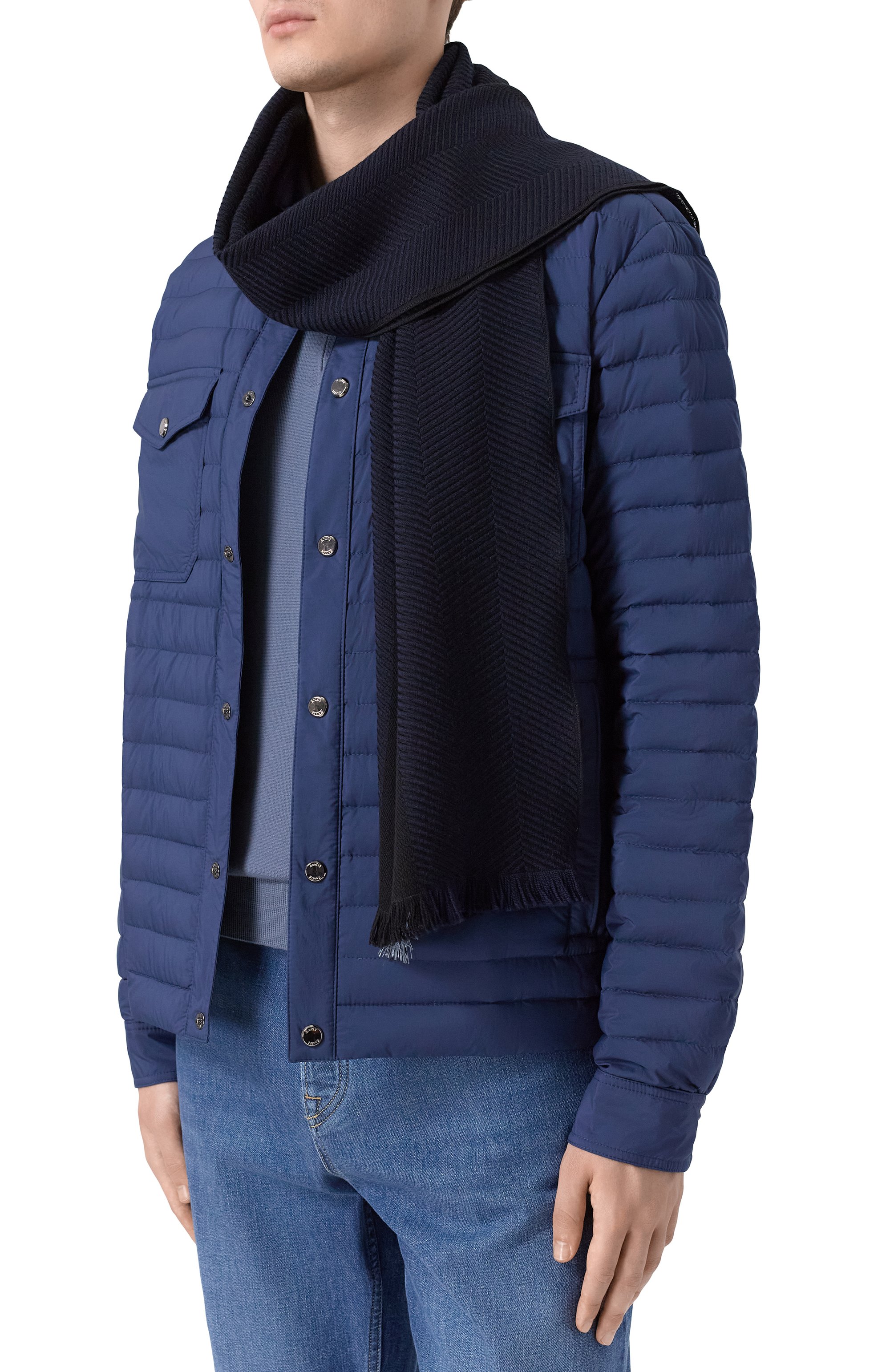 Шарф из шерсти и шелка EMPORIO ARMANI, арт. EM005050/AF24506, фото 2