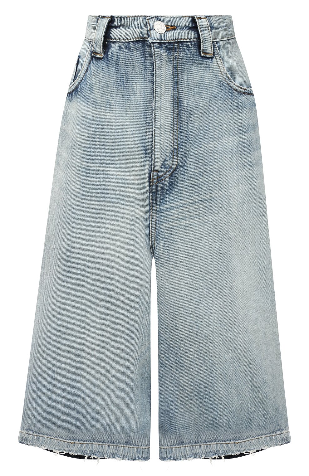 Джинсовые шорты BALENCIAGA голубого цвета по цене 68400 руб., арт. 646905/TDW14, фото 1 Джинсовые шорты BALENCIAGA, арт. 646905/TDW14, фото 1