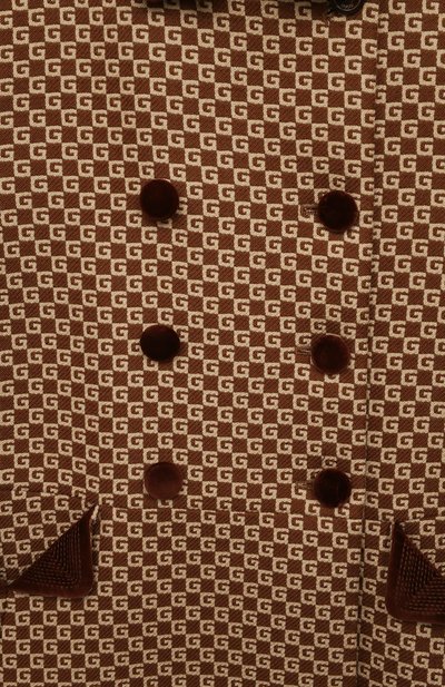 Шерстяное пальто GUCCI коричневого цвета по цене 151000 руб., арт. 629446 XWALI, фото 3 Шерстяное пальто GUCCI, арт. 629446 XWALI, фото 3