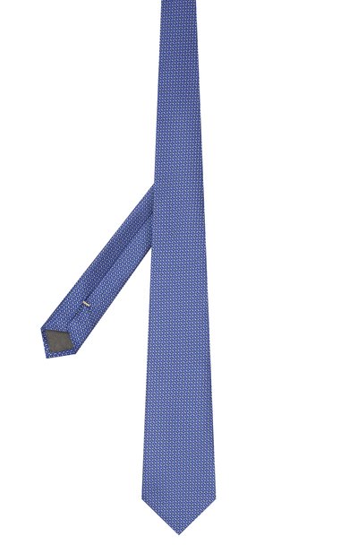 Шелковый галстук CANALI темно-синего цвета по цене 9525 руб., арт. 18/HJ02299, фото 2 Шелковый галстук CANALI, арт. 18/HJ02299, фото 2