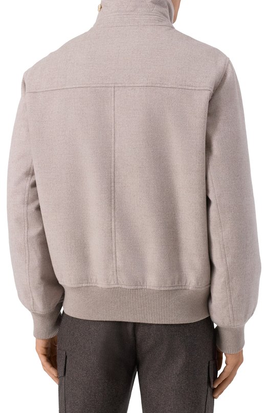 Утепленный бомбер Brunello Cucinelli MM4006889 Серый  MM4006889 Фото 4