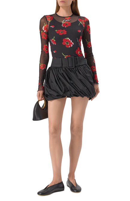 Женские кожаные балетки duck MOSCHINO, арт. MA11010C1N/MA0