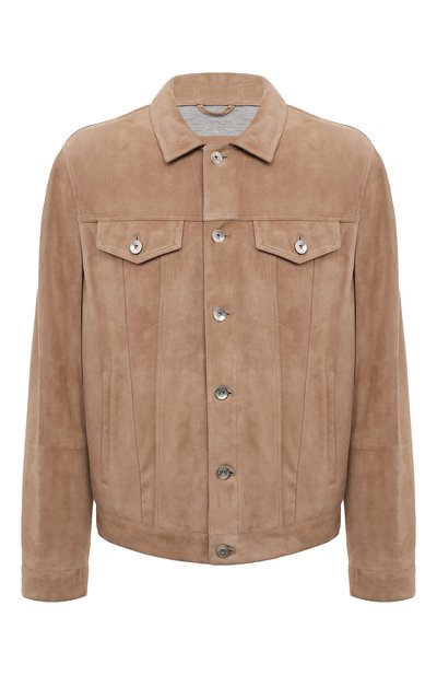 Мужская замшевая куртка-рубашка BRUNELLO CUCINELLI, арт. MPCLL1919