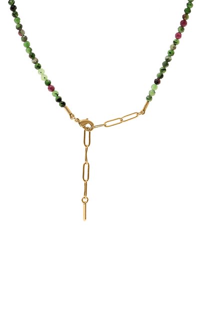 Колье HANKA_IN темно-серого цвета по цене 20600 руб., арт. ELEM-CH-Z0I-PYR-1M, фото 4 Колье HANKA_IN, арт. ELEM-CH-Z0I-PYR-1M, фото 4