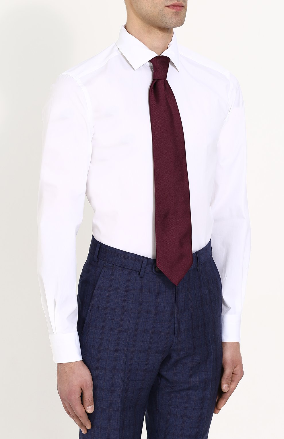 Хлопковая сорочка с воротником кент ZEGNA, арт. 301063/9HS0MT, фото 4
