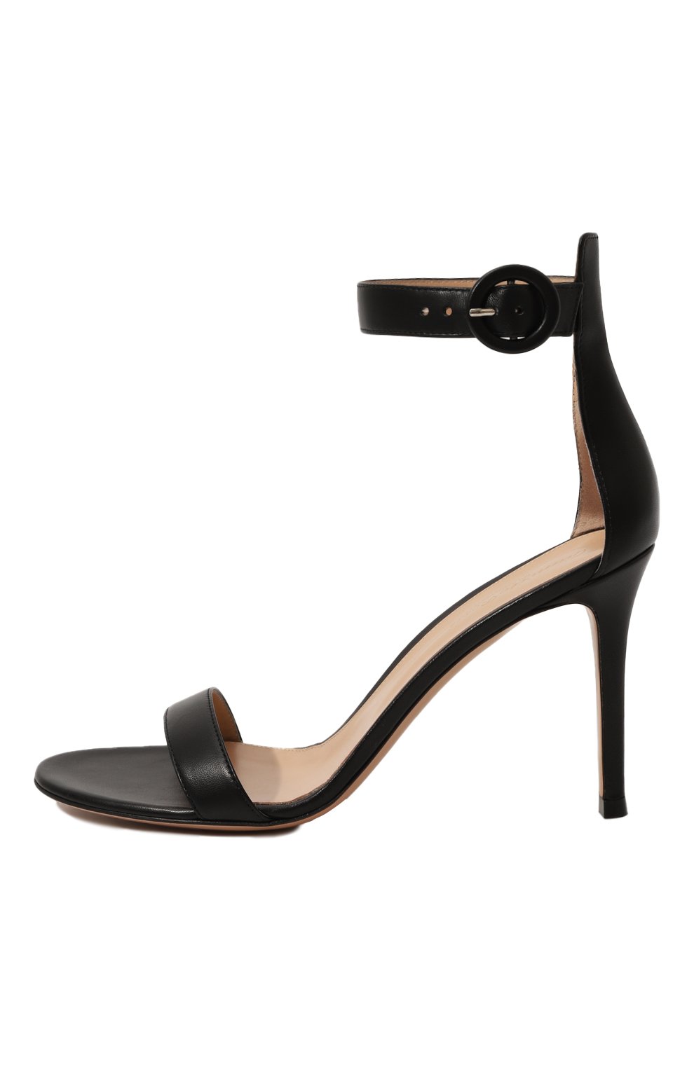 Кожаные босоножки portofino 85 GIANVITO ROSSI черного цвета по цене 114000 руб., арт. G60953.85RIC.NAPNER0, фото 4 Кожаные босоножки portofino 85 GIANVITO ROSSI, арт. G60953.85RIC.NAPNER0, фото 4