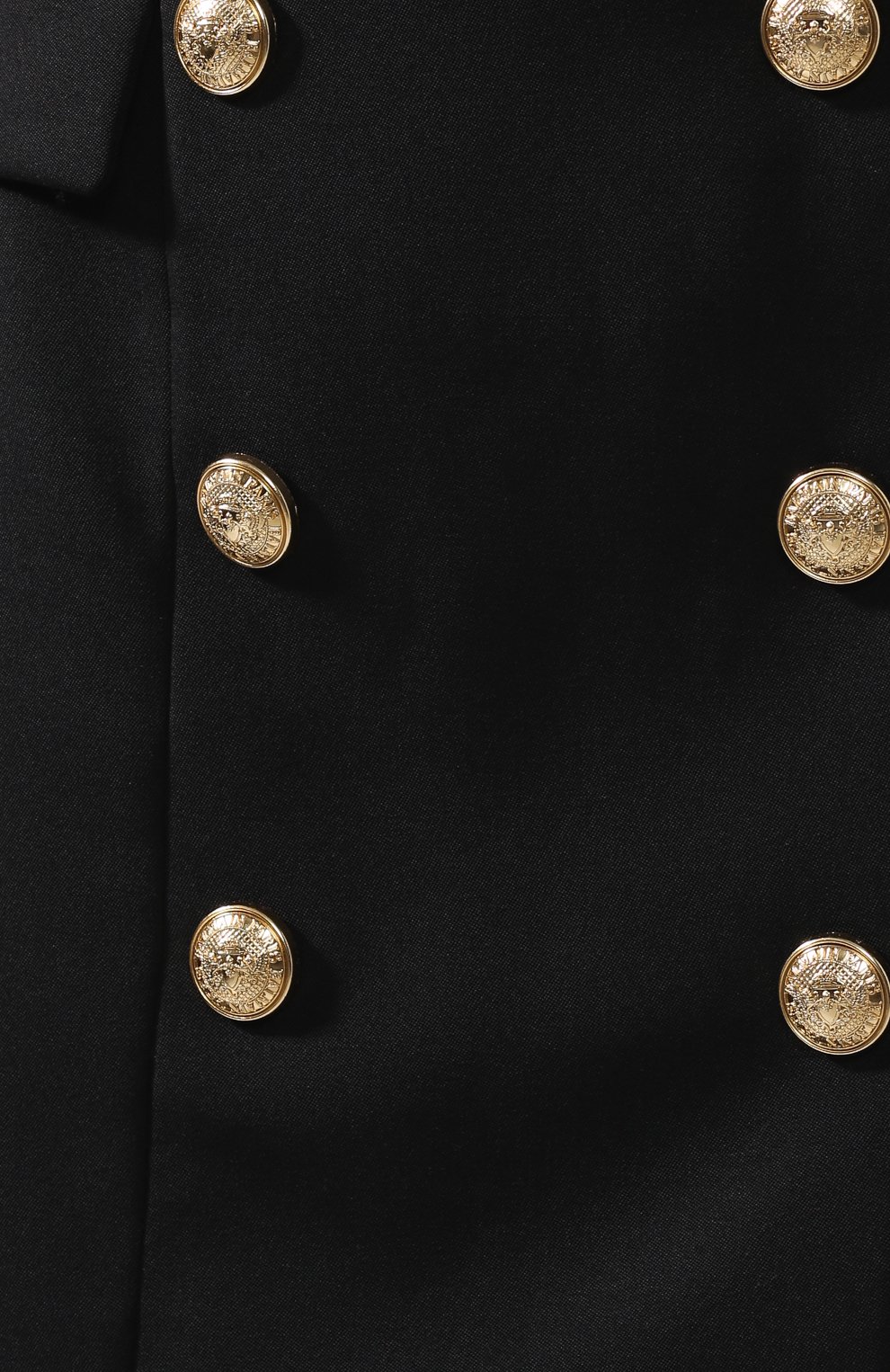 Шерстяная мини-юбка с контрастными пуговицами BALMAIN, арт. 144325/167L, фото 5