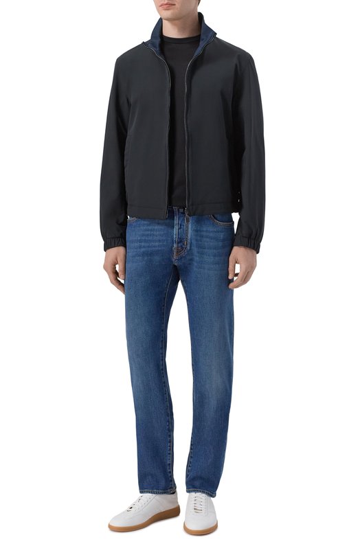 Шелковая футболка Stefano Ricci K919512G10/R25190_001 Чёрный  K919512G10/R25190_001 Фото 2