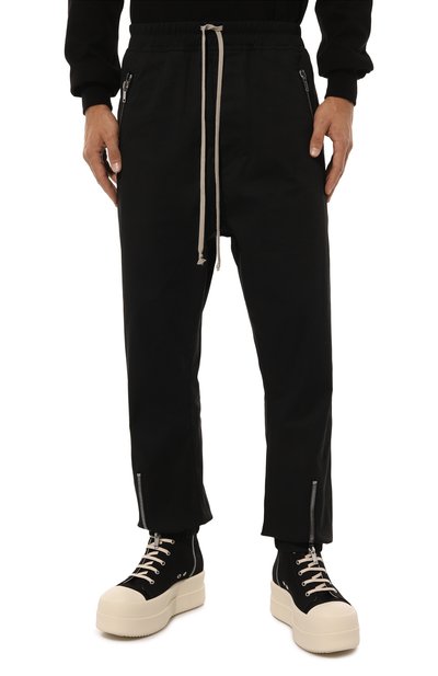 Хлопковые джоггеры RICK OWENS, арт. RU02D6370/TE, фото 3