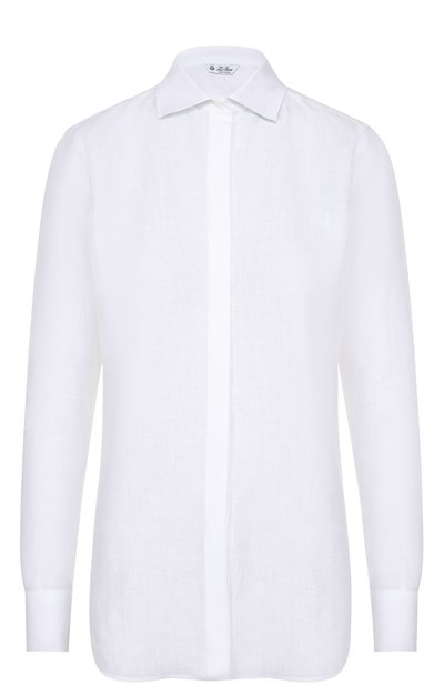 Женская льняная блуза прямого кроя LORO PIANA, арт. FAG1394