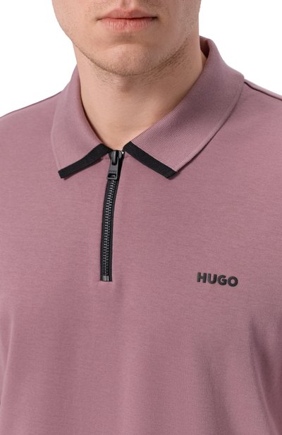 Хлопковое поло HUGO, арт. 50511721, фото 5