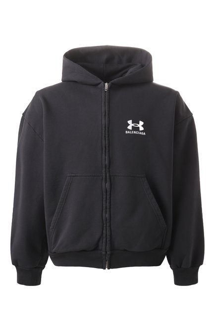 Мужской хлопковая толстовка BALENCIAGA черного цвета по цене 0 руб., арт. 803264/TRVB8 | Фото 1