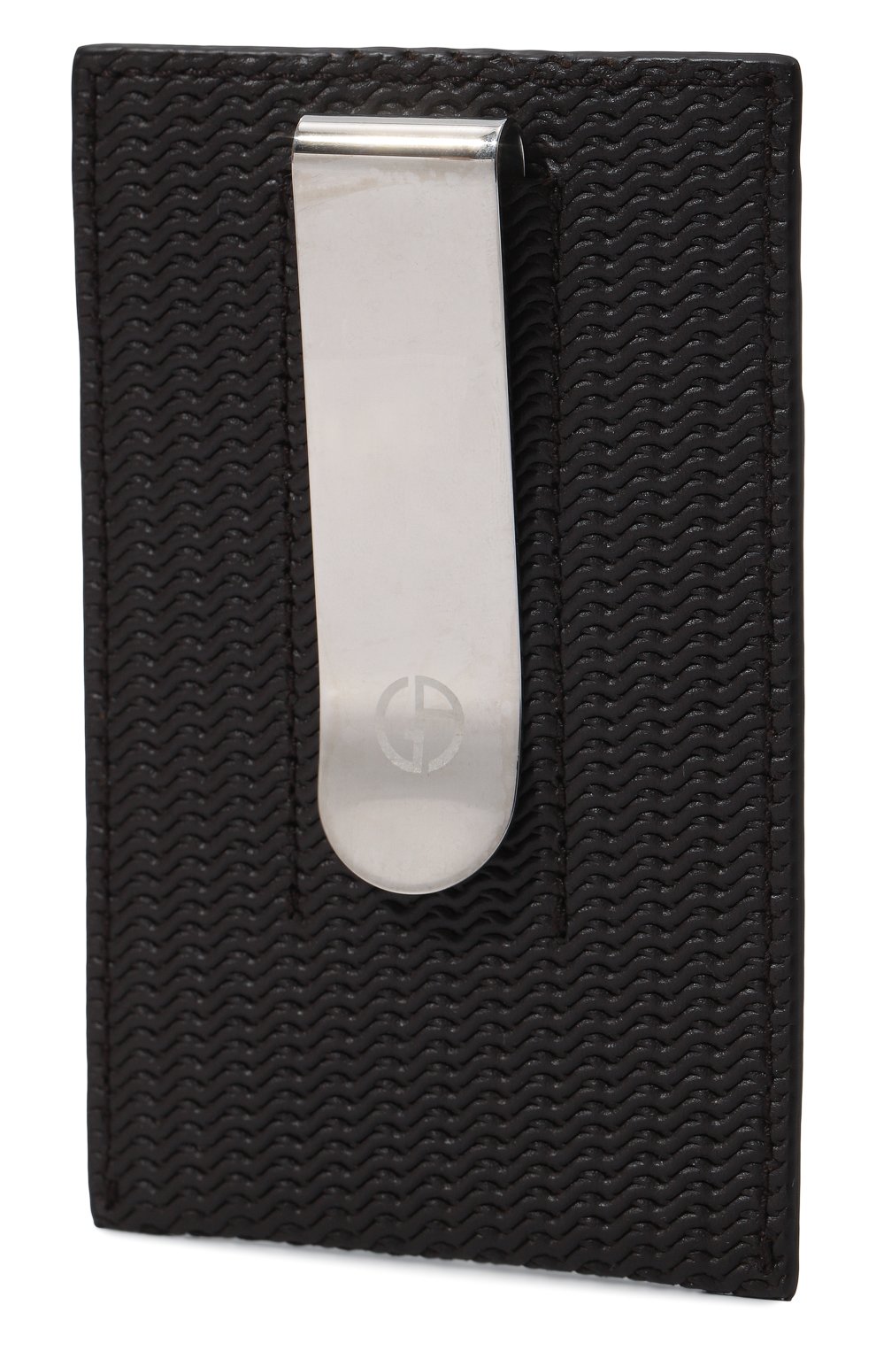 Кожаный футляр для кредитных карт GIORGIO ARMANI темно-коричневого цвета по цене 39750 руб., арт. Y2R697/YS16E, фото 3 Кожаный футляр для кредитных карт GIORGIO ARMANI, арт. Y2R697/YS16E, фото 3