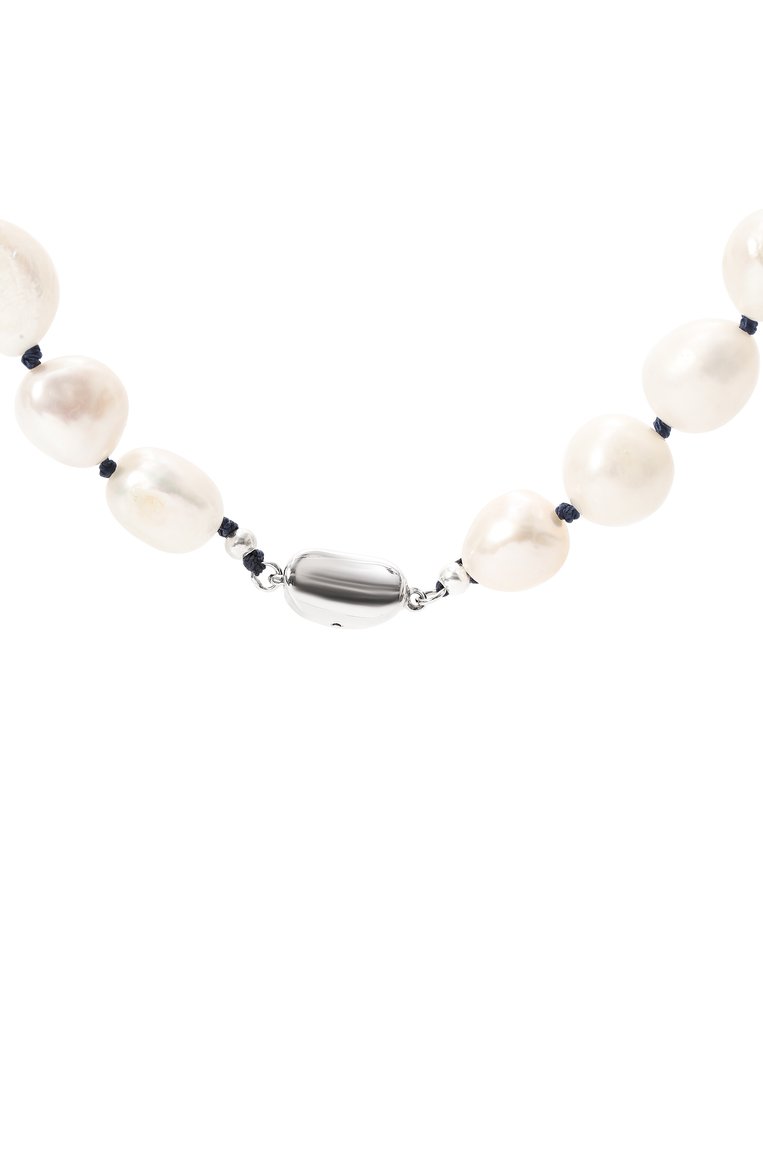 Женское колье nora COPINE JEWELRY белого цвета, арт. NORA | Фото 4 (Нос: Не проставлено; Региональные ограничения белый список (Axapta Mercury): Не проставлено; Материал: Жемчуг)