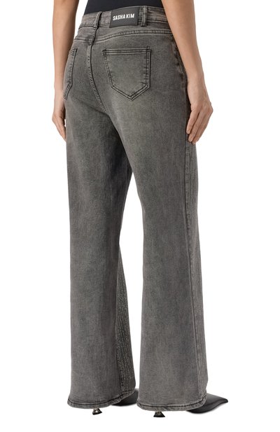 Джинсы с отделкой стразами SASHA KIM, арт. УТ-00001794, фото 4