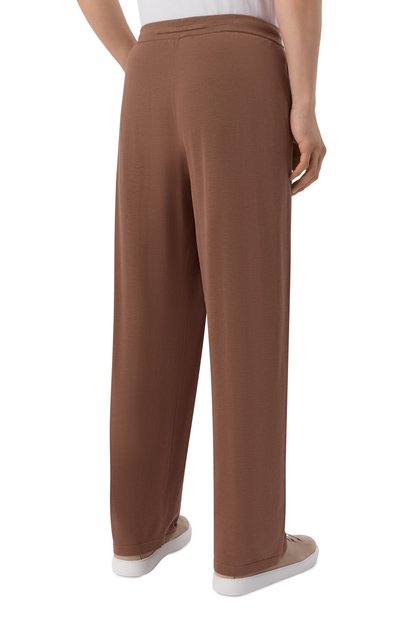 Брюки из шелка и хлопка 12 STOREEZ коричневого цвета по цене 29000 руб., арт. 136292, фото 4 Брюки из шелка и хлопка 12 STOREEZ, арт. 136292, фото 4