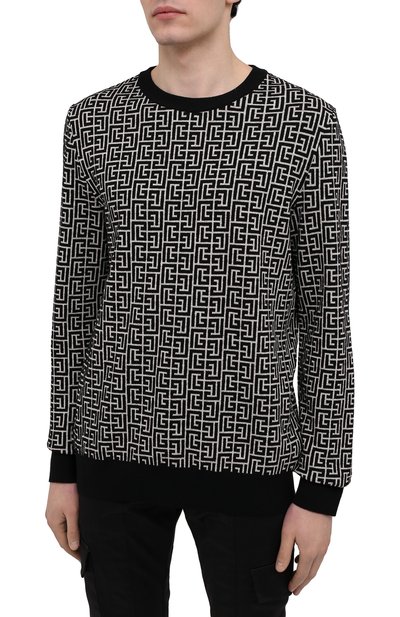 Свитер из шерсти и льна BALMAIN, арт. VH0KD000/K020, фото 3
