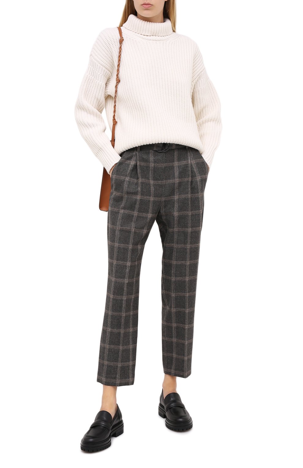 Шерстяные брюки BRUNELLO CUCINELLI, арт. MB573P7476, фото 3