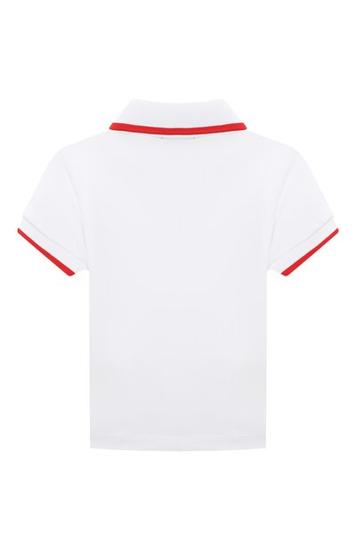 Хлопковое поло MOSCHINO белого цвета по цене 10800 руб., арт. MRM01P/LFA01, фото 2 Хлопковое поло MOSCHINO, арт. MRM01P/LFA01, фото 2