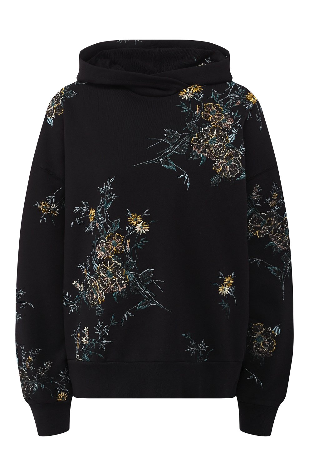 Хлопковое худи DRIES VAN NOTEN черного цвета по цене 39950 руб., арт. 191-31161-7617, фото 1 Хлопковое худи DRIES VAN NOTEN, арт. 191-31161-7617, фото 1