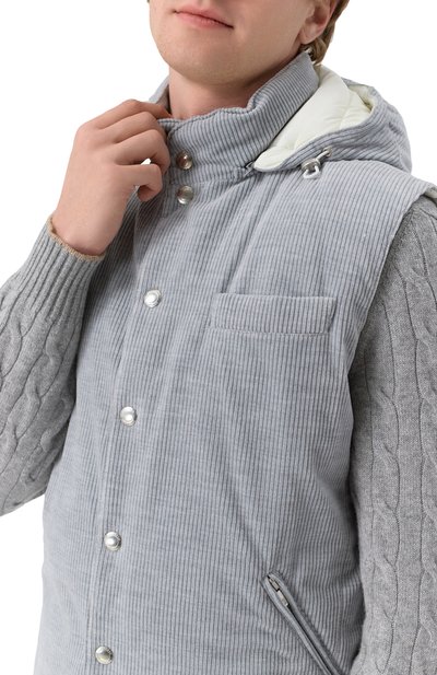 Вельветовый жилет BRUNELLO CUCINELLI, арт. MY4761775, фото 5