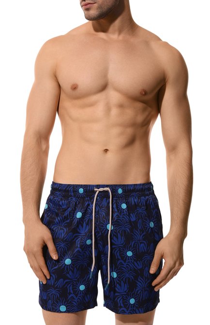 Мужские плавки-шорты FEFE` синего цвета, арт. B0XER SWIMWEAR/BG20823-1 | Фото 2 (Матери�ал сплава: Проставлено; Нос: Не проставлено)
