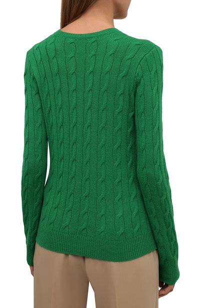 Кашемировый свитер RALPH LAUREN зеленого цвета по цене 89950 руб., арт. 290862966, фото 4 Кашемировый свитер RALPH LAUREN, арт. 290862966, фото 4