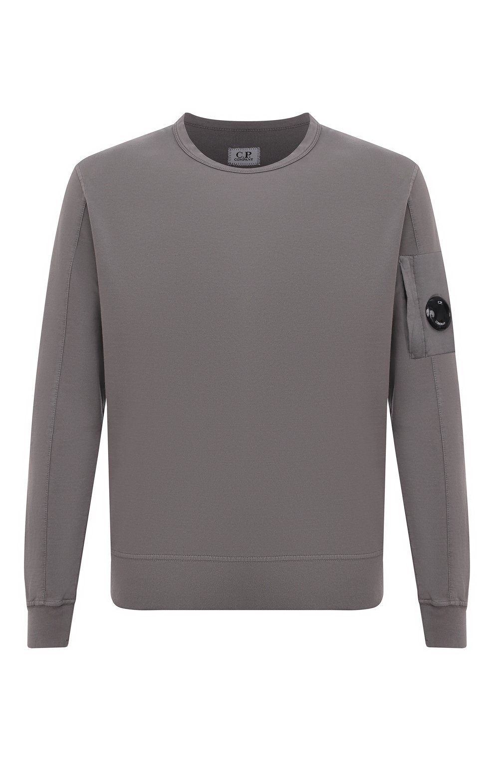 Хлопковый свитшот C.P. COMPANY темно-серого цвета по цене 14100 руб., арт. 10CMSS043A-002246G, фото 1 Хлопковый свитшот C.P. COMPANY, арт. 10CMSS043A-002246G, фото 1