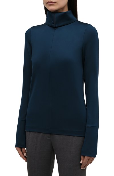 Топ из вискозы JIL SANDER зеленого цвета по цене 59950 руб., арт. JSCT705010-WT397908, фото 3 Топ из вискозы JIL SANDER, арт. JSCT705010-WT397908, фото 3