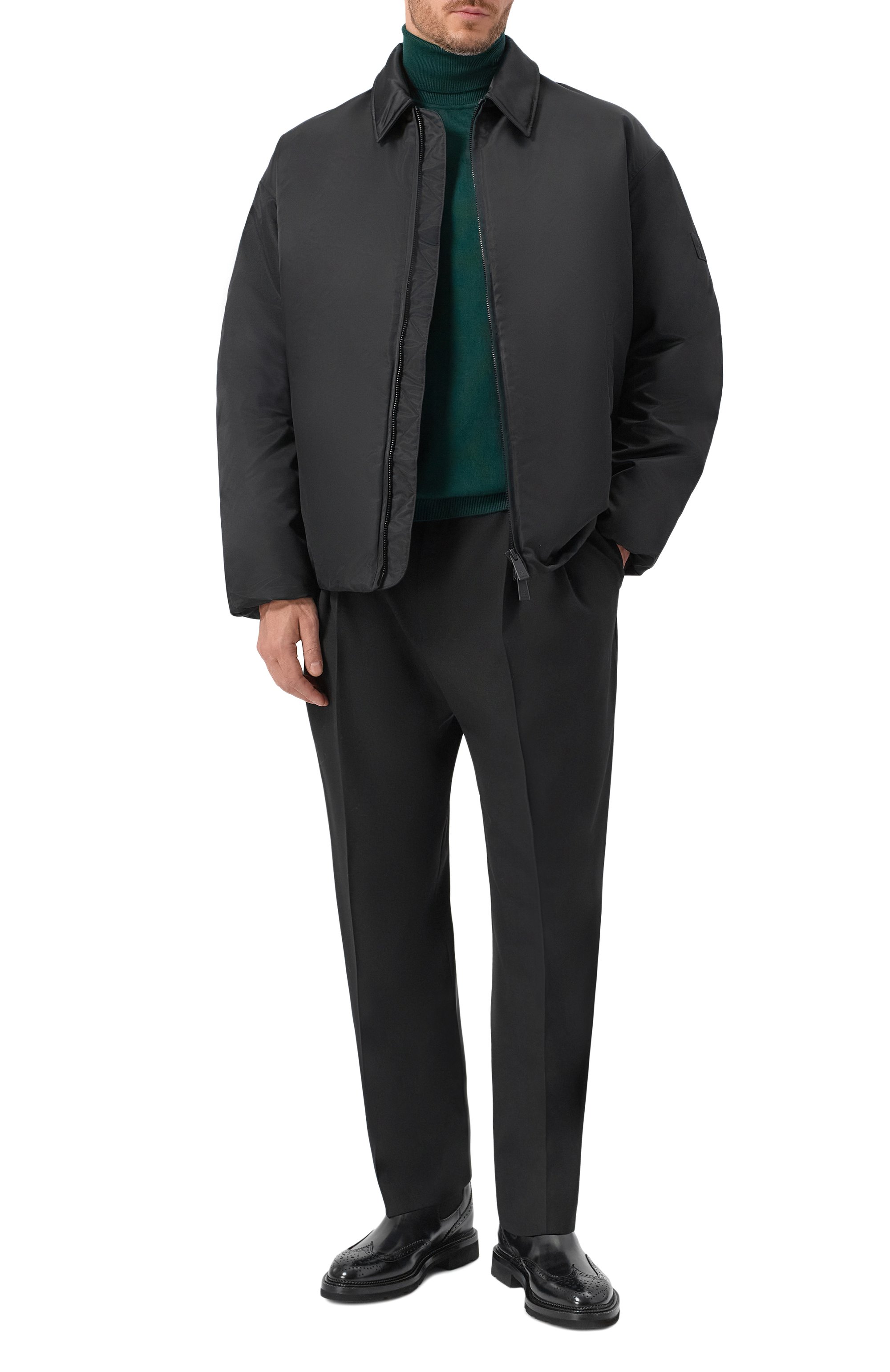 Шерстяная водолазка HUGO темно-зеленого цвета по цене 17950 руб., арт. 50474174, фото 2 Шерстяная водолазка HUGO, арт. 50474174, фото 2