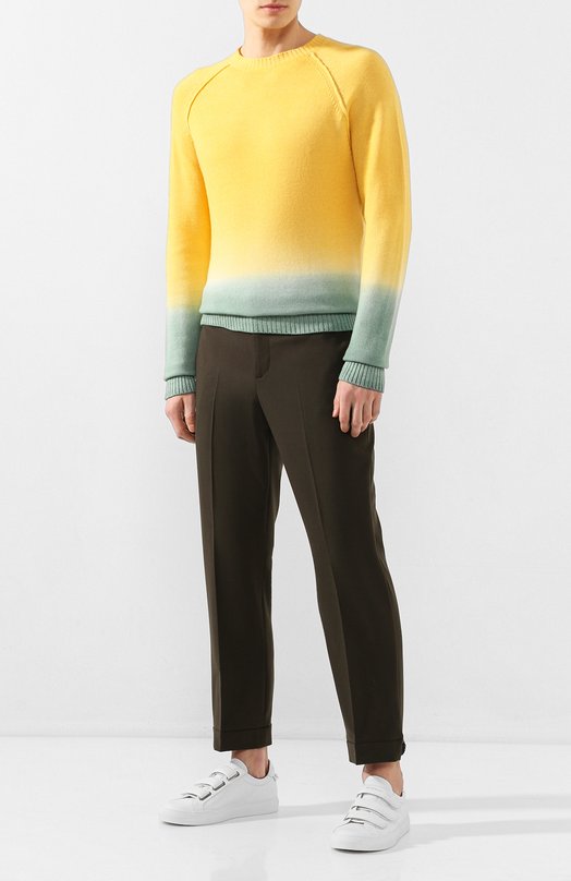 Свитер из смеси шерсти и кашемира Alanui Жёлтый, фото 2