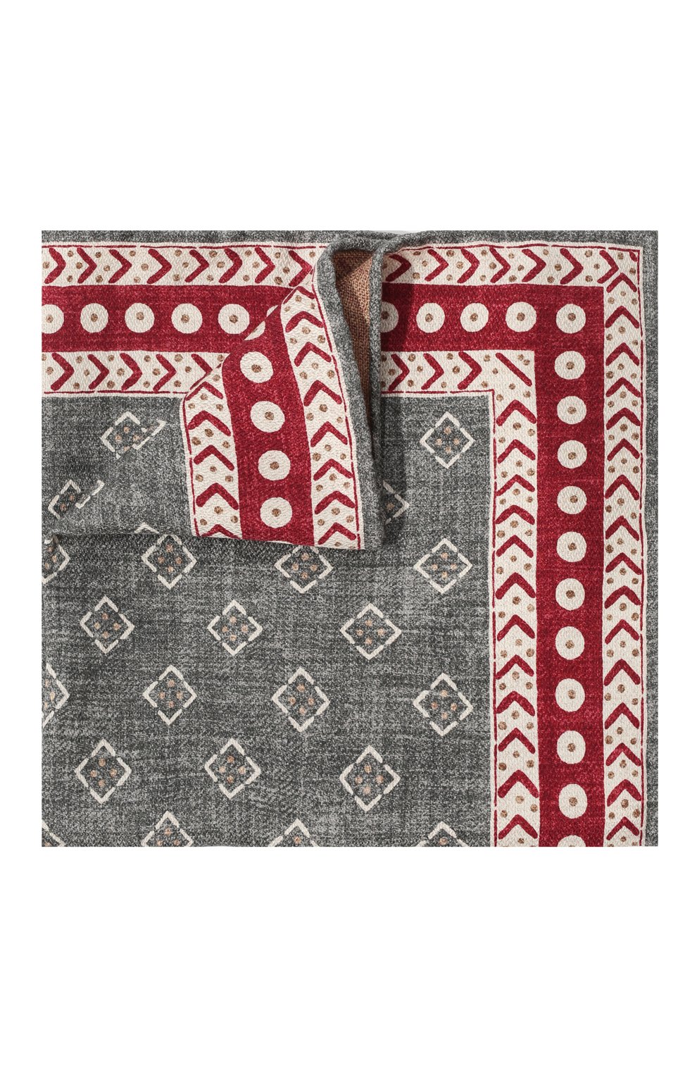 Шелковый платок BRUNELLO CUCINELLI серого цвета по цене 23650 руб., арт. MV8680091, фото 1 Шелковый платок BRUNELLO CUCINELLI, арт. MV8680091, фото 1