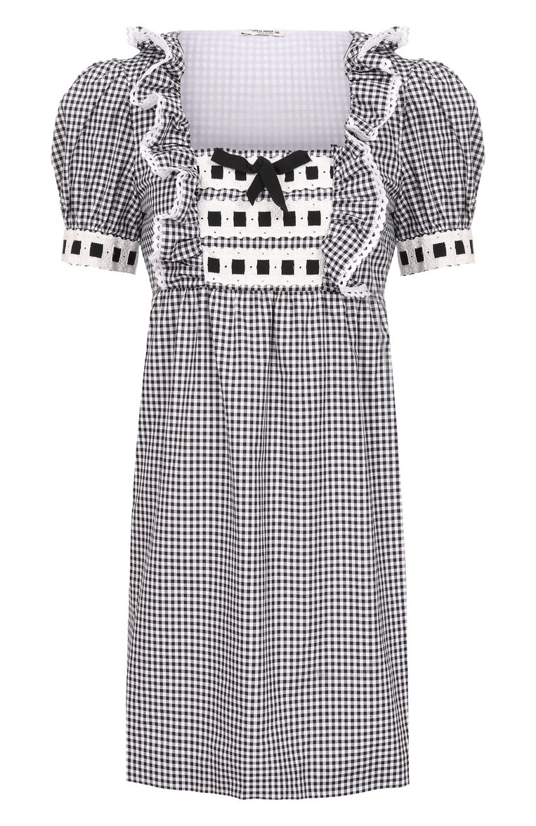 Хлопковое платье MIU MIU, арт. MF3808-318-F0002, фото 1