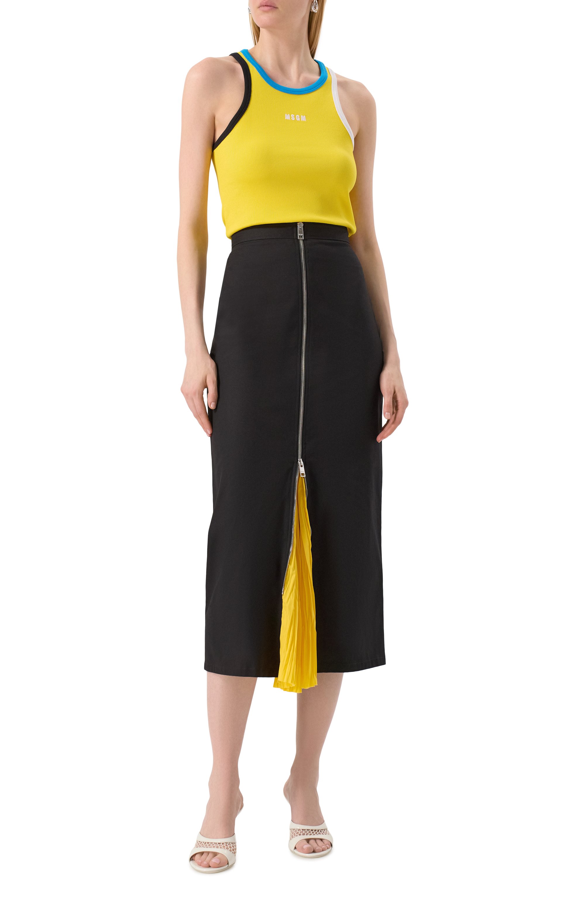 Хлопковая юбка MSGM, арт. 3841MDD26/257126, фото 2