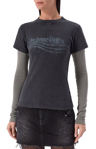 Хлопковый лонгслив BALENCIAGA, арт. 809262/TTVE1, фото 3