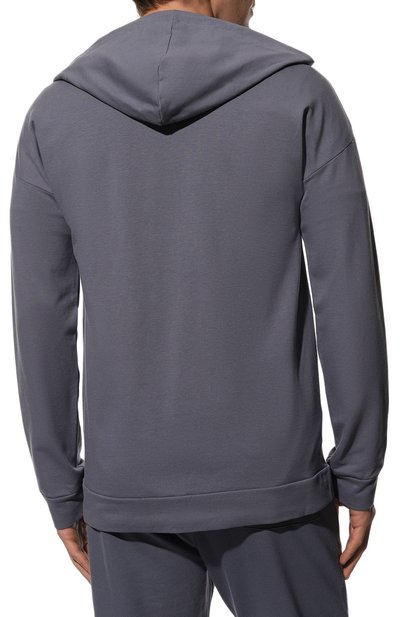 Хлопковая толстовка HANRO серого цвета по цене 25950 руб., арт. 075952., фото 4 Хлопковая толстовка HANRO, арт. 075952., фото 4