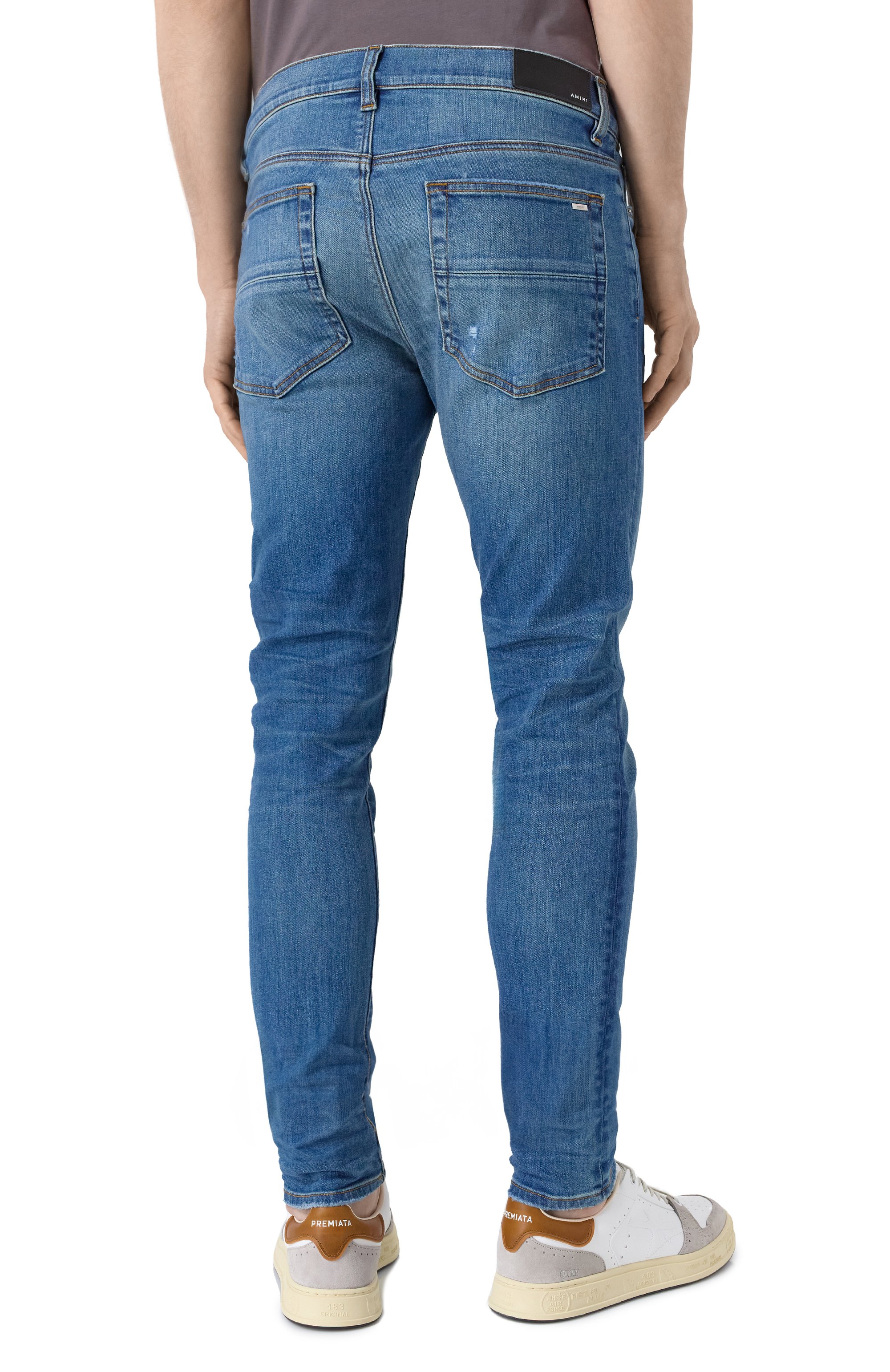 Джинсы AMIRI синего цвета по цене 88800 руб., арт. PXMD002, фото 4 Джинсы AMIRI, арт. PXMD002, фото 4