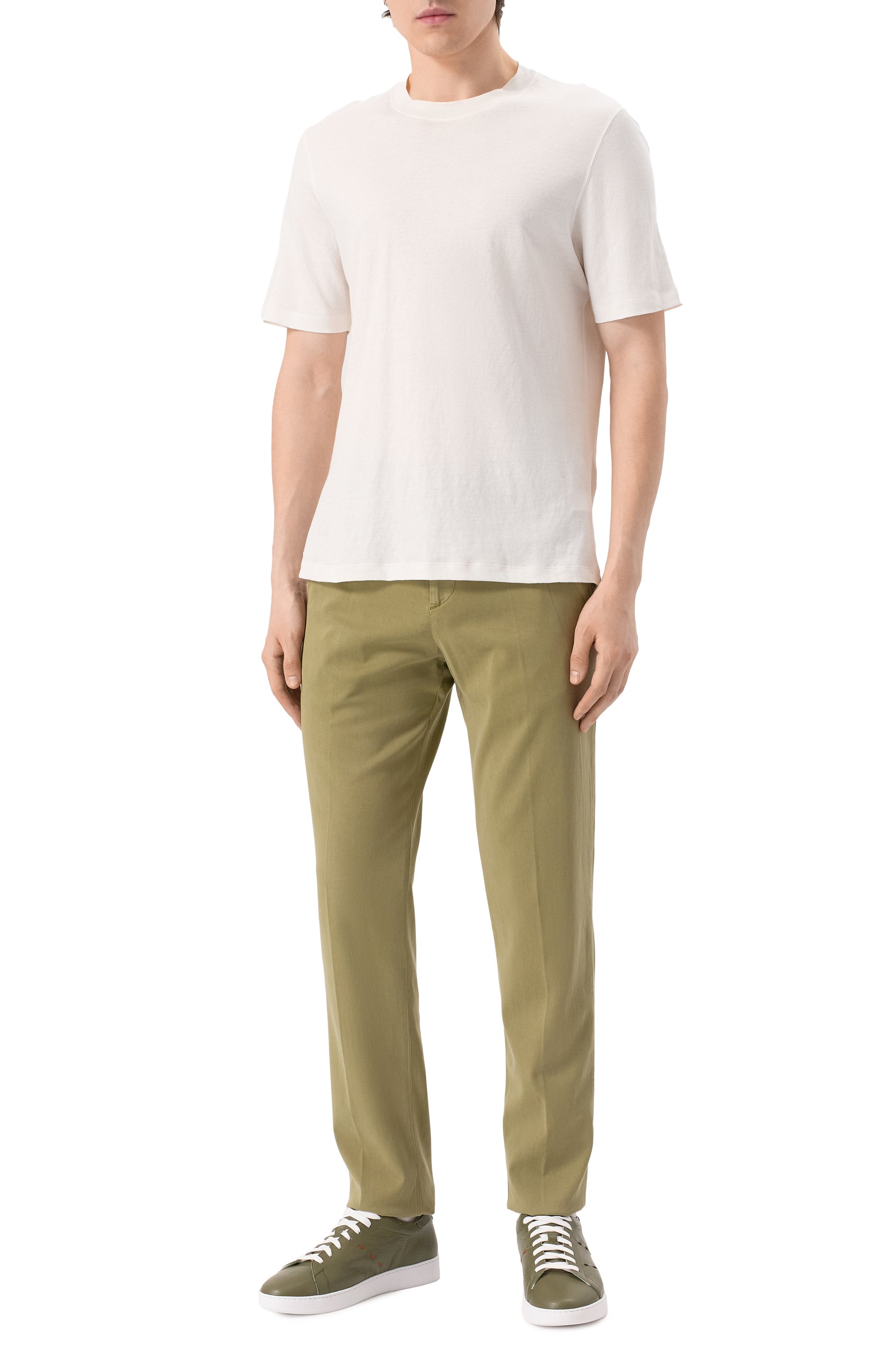 Кожаные кеды KITON, арт. USSA068N0114907, фото 2