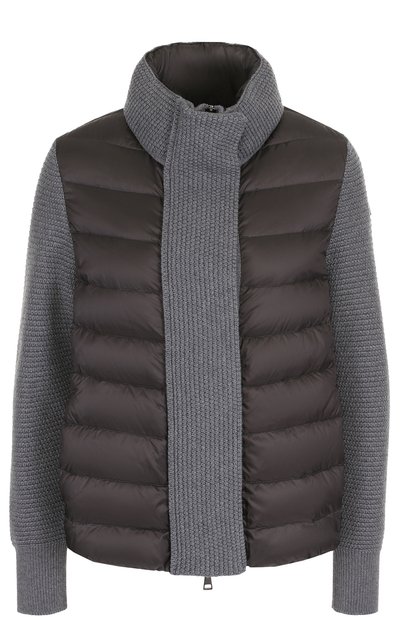 Женский пуховик с шерстяными рукавами MONCLER, арт. C2-093-94534-00-98124