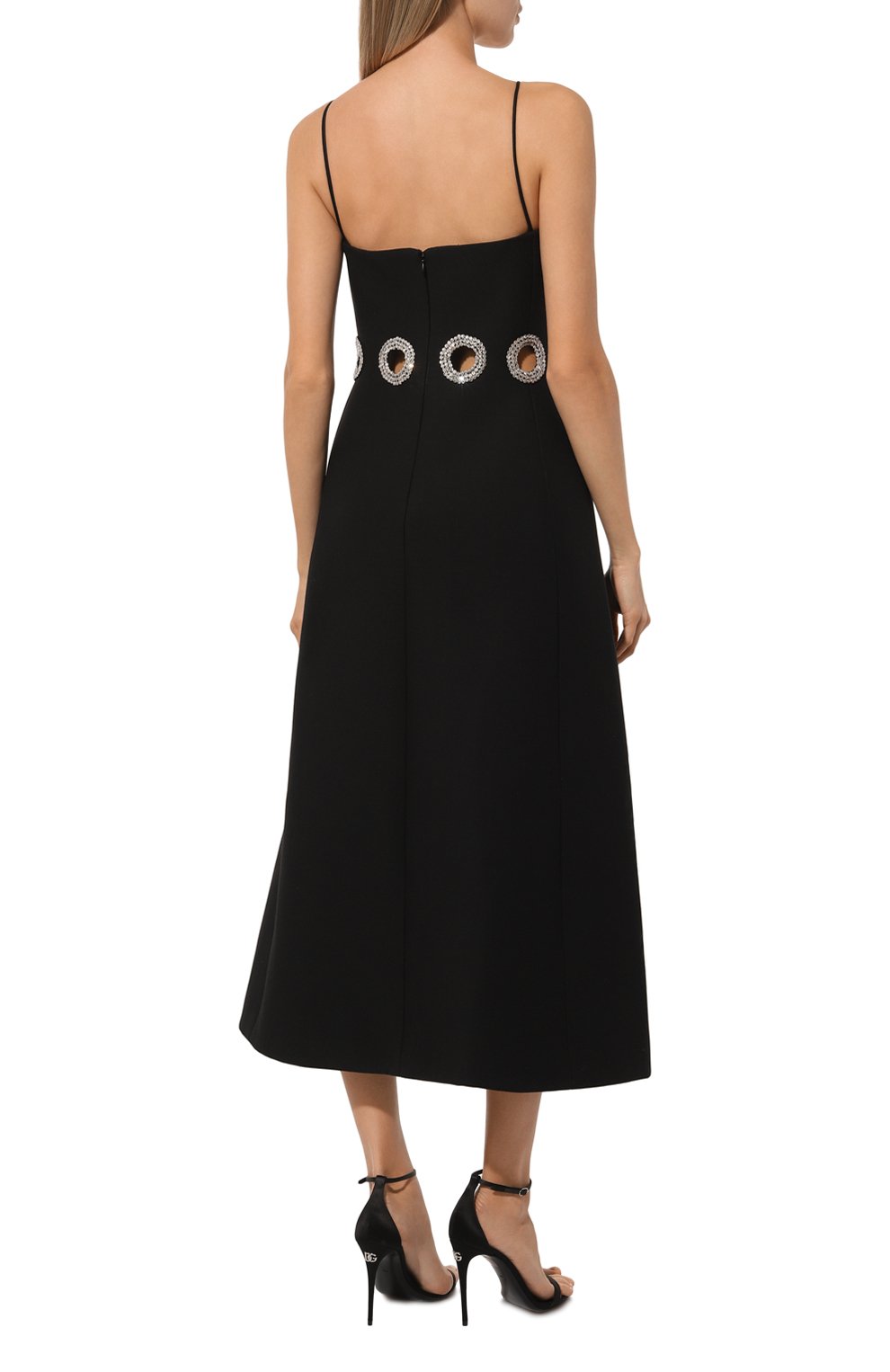 Платье из шерсти и шелка VALENTINO, арт. 5B3VA9L01CF, фото 4