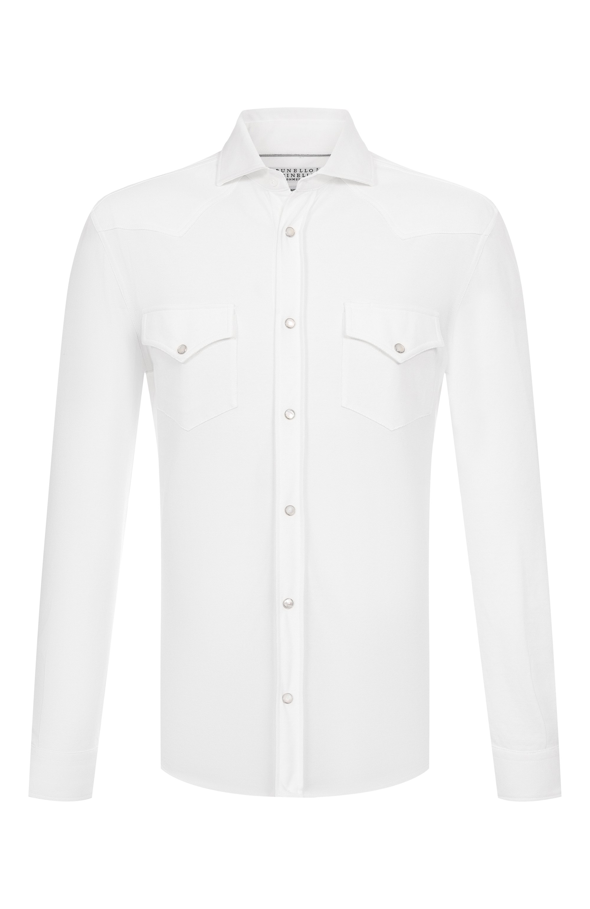 Хлопковая рубашка BRUNELLO CUCINELLI, арт. ME8546666, фото 1